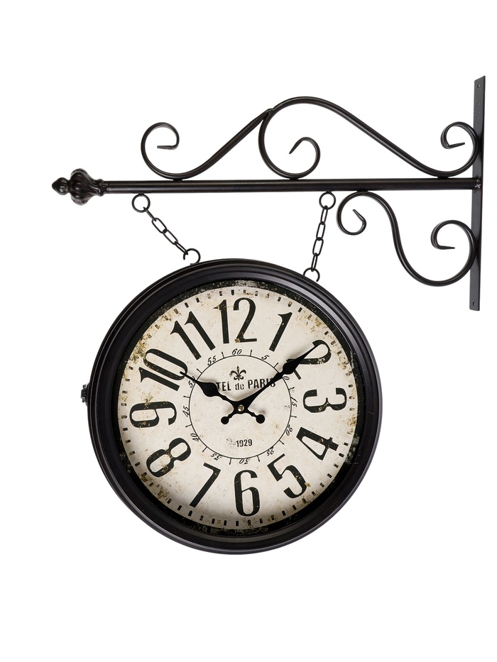 УЦЕНКА Часы настенные двусторонние, на подвесе «Вокзальные», 55×50 см - Фото 1