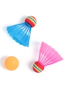 УЦЕНКА Набор для бадминтона ONLYTOP «Робот»: 2 ракетки 44 см, 2 волана, мяч, чехол, синий 10988108