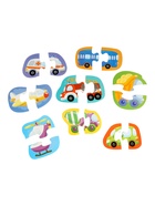 УЦЕНКА Пазлы контурные "Транспорт" половинки 04122 10988115