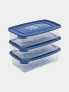 УЦЕНКА Набор контейнеров для заморозки продуктов 3шт, 0,7л, 18,5х12х8,5см, "Морозко", цвет МИКС 4354 - Фото 2