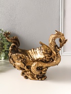 Подставка для мелочей «Девушка с драконом», 20.5×32×17 см, под бронзу - Фото 4