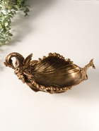 Подставка для мелочей «Девушка с драконом», 20.5×32×17 см, под бронзу - фото 68979240