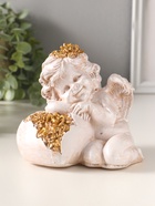 Фигурка полистоун «Ангелочек на сердце», 13×14 см  (артикул 10982256)  большой выбор товаров оптом и в розницу по низким ценам с доставкой