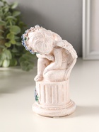 Фигурка полистоун «Ангелочек на колонне», 14×7.5×7 см  (артикул 10982257)  большой выбор товаров оптом и в розницу по низким ценам с доставкой