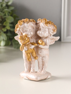 Фигурка полистоун «Ангелочки пара», 13×10×5 см  (артикул 10982261)  большой выбор товаров оптом и в розницу по низким ценам с доставкой