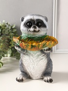 Копилка для денег с подставкой для мелочей «Енот», полистоун, 26×17×19 см - фото 809482458