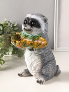 Копилка для денег с подставкой для мелочей «Енот», полистоун, 26×17×19 см - фото 809482461