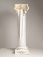 Колонна декоративная, 120 см, белый с золотом, полистоун - фото 809482464