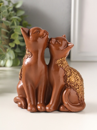 Фигурка полистоун «Кот и Кошка», 14×13 см