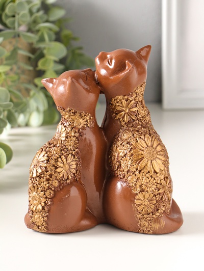 Фигурка полистоун «Кот и Кошка», 14×13 см