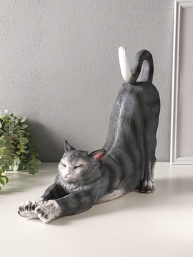 Копилка для денег полистоун «Кот потягивается», 33×36 см