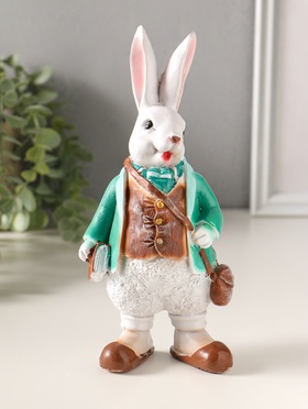 Фигура полистоун «Кролик джентельмен с книжкой», 21.5×10.5 см  (артикул 10982273)  большой выбор товаров оптом и в розницу по низким ценам с доставкой