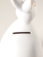 Копилка для денег полистоун «Кролик», 21.5×10 см, белый с золотом - Фото 5