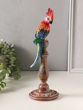 Фигура полистоун «Попугай», 33×12×12 см  (артикул 10982281)  большой выбор товаров оптом и в розницу по низким ценам с доставкой