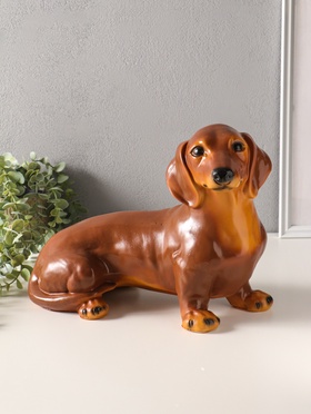 Копилка для денег полистоун «Собака Такса», 25×43 см