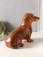 Копилка для денег полистоун «Собака Такса», 25×43 см - фото 809482522