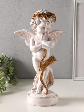 Фигура полистоун «Ангел с луком и стрелами», 43 см  (артикул 10982287)  большой выбор товаров оптом и в розницу по низким ценам с доставкой