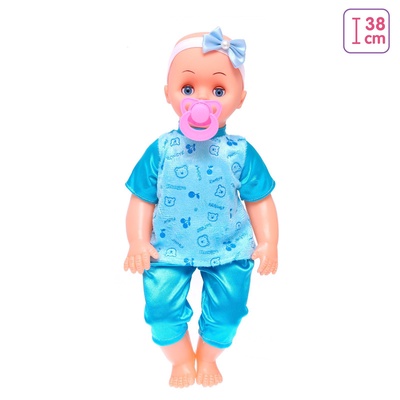 УЦЕНКА Пупс музыкальный "Кроха" в костюмчике, МИКС