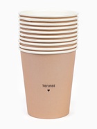 Стакан одноразовый бумажный «Теплее», бежевый, 250 мл (комплект 10 шт) - фото 68979402