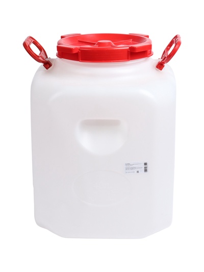 УЦЕНКА Фляга 40 л, пищевая, горловина 19.5 см, 2 ручки, белая