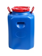 УЦЕНКА Фляга 50 л, пищевая, горловина 19.5 см, 2 ручки, синяя - Фото 2