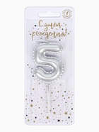 Свеча в торт на шпажке «Воздушная цифра 5», серебро  (артикул 10981658)  большой выбор товаров оптом и в розницу по низким ценам с доставкой