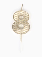 Свеча в торт на шпажке «Жемчужная», цифра 8, шампань  (артикул 10981665)  большой выбор товаров оптом и в розницу по низким ценам с доставкой