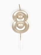 Свеча в торт на шпажке «Жемчужная», цифра 8, шампань  (артикул 10981665)  большой выбор товаров оптом и в розницу по низким ценам с доставкой