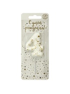 Свеча в торт «Белые брызги», цифра 4  (артикул 10981683)  большой выбор товаров оптом и в розницу по низким ценам с доставкой