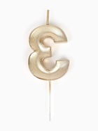 Свеча в торт на шпажке «Жемчужная», цифра 3, шампань  (артикул 10981693)  большой выбор товаров оптом и в розницу по низким ценам с доставкой