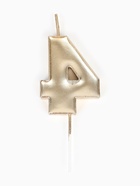 Свеча в торт на шпажке «Жемчужная», цифра 4, шампань  (артикул 10981694)  большой выбор товаров оптом и в розницу по низким ценам с доставкой