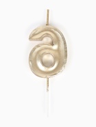 Свеча в торт на шпажке «Жемчужная», цифра 6, шампань  (артикул 10981696)  большой выбор товаров оптом и в розницу по низким ценам с доставкой