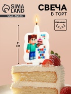 Свеча в торт «С днем рождения» 10981701