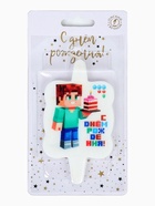 Свеча в торт «С днем рождения»  (артикул 10981701)  большой выбор товаров оптом и в розницу по низким ценам с доставкой