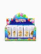 Свечи для торта цифры «Золотые витые», 50 шт. в шоу-боксе - Фото 3