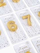 Свечи для торта цифры «Золотые витые», 50 шт. в шоу-боксе - Фото 5