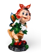 Садовая фигура из полистоуна «Пчёлка в платке», 25×26×50 см - Фото 1