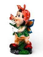 Садовая фигура из полистоуна «Пчёлка в платке», 25×26×50 см - Фото 6