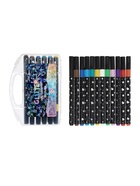 Фломастеры 12 цветов с блестками, в пластиковой коробке  (артикул 10947779)  большой выбор товаров оптом и в розницу по низким ценам с доставкой