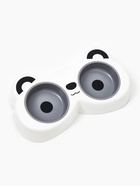 Миска двойная «Панда», 2×160 мл, пластик, белая, серая - фото 68979566