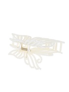 Крабик для волос «Лиллиан», бабочка, 10.5 см, белый (комплект 12 шт) - фото 68979583