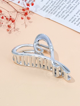 Крабик для волос «Хилман», сердце, 11.5 см, серебро  (артикул 10955448)  большой выбор товаров оптом и в розницу по низким ценам с доставкой