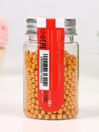 УЦЕНКА Кондитерская посыпка «Шарики №3», золотая, 50 г (до 01.03.2026) 10988471