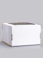 Коробка для торта, кондитерская, белая, с окном 30×30×19 см Набор 5 шт.  (артикул 10955042)  большой выбор товаров оптом и в розницу по низким ценам с доставкой