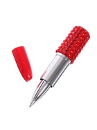 УЦЕНКА Ручка шариковая-прикол Помада со стразами МИКС - Фото 2