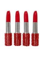 УЦЕНКА Ручка шариковая-прикол Помада со стразами МИКС - Фото 6