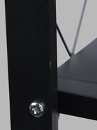 УЦЕНКА Стеллаж складной на колесах, 5 полок, 72×36×162.5 см, цвет чёрный матовый 10988524