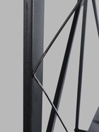 УЦЕНКА Стеллаж складной на колесах, 5 полок, 72×36×162.5 см, цвет чёрный матовый 10988524