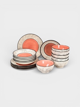 {{photo.Alt || photo.Description || 'УЦЕНКА Набор посуды "Восточный", керамика, розовый, 18 предметов, Иран'}}