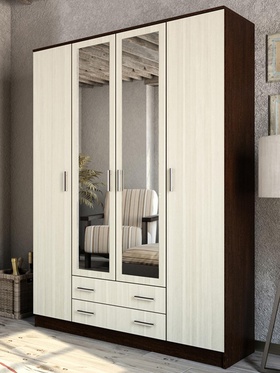 {{photo.Alt || photo.Description || 'УЦЕНКА Шкаф четырехстворчатый Квадро, 1600×487×2200, Венге/Лоредо'}}